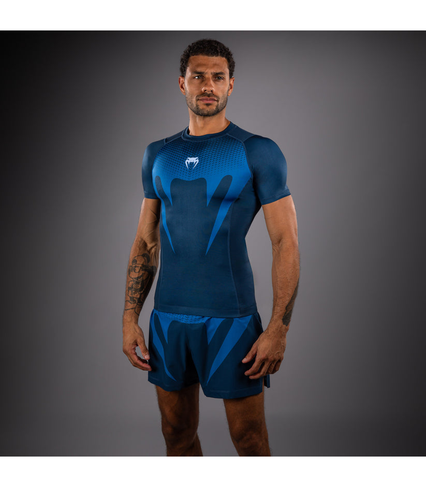 Рашгард - Venum No Gi Rashguard Short Sleeves - Indigo​